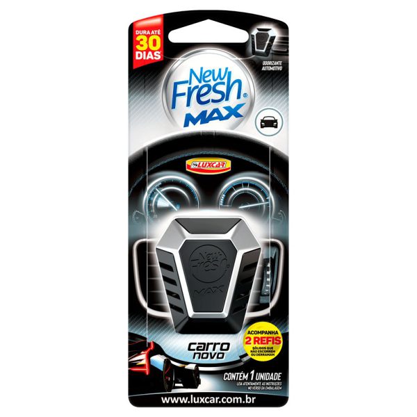 2 Refis Sólidos Odorizantes New Fresh Max Carro Novo LUXCAR-5043