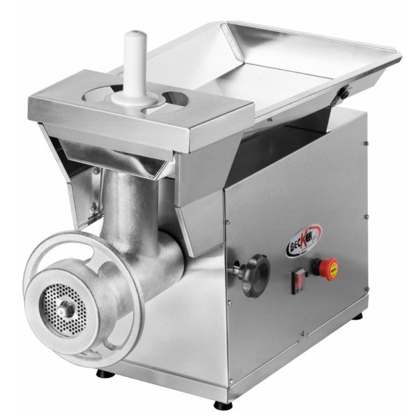 Moedor de Carnes Inox MBI-98 S 2,0CV Trifásico 220/380V sem Disco Pré Cortador com Bocal Simples BECKER-0122055