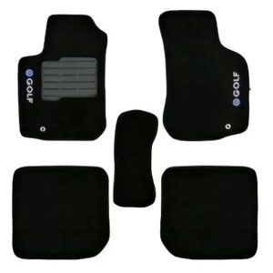 Tapete Carpete Preto 3mm para Golf 1999 a 2006 com 5 Peças SAMARA CAR-03 315