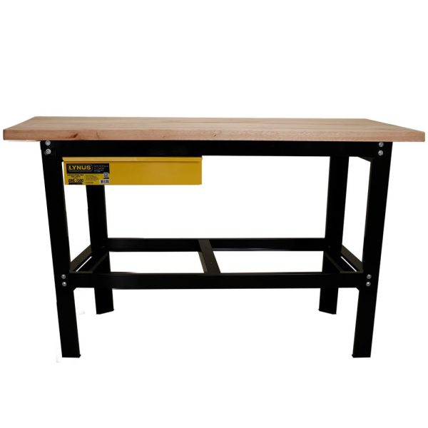 Bancada para Oficina 1,5m BML-1500 Preta com Gaveta LYNUS-000002290