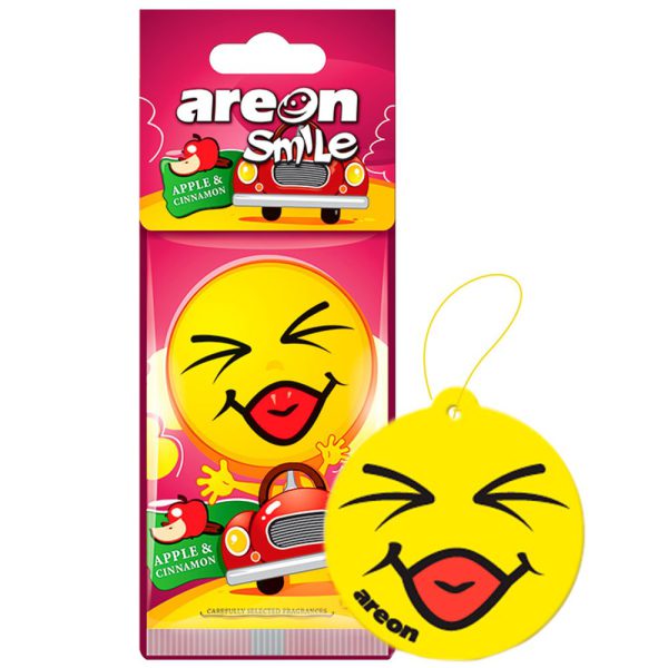 Aromatizante para Carros Smile Seco Apple e Cinnamon AREON-976626