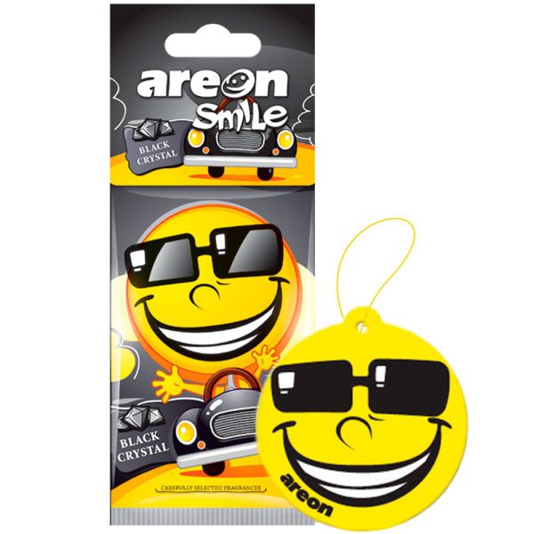 Aromatizante para Carros Smile Seco Black Crystal AREON-958042