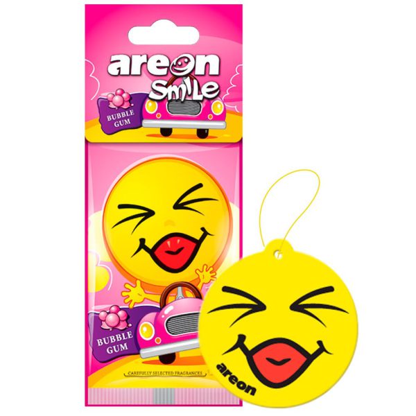 Aromatizante para Carros Smile Seco Bubble Gum AREON-962667