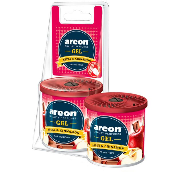 Aromatizante em Gel para Carros Can Apple e Cinnamon AREON-978224