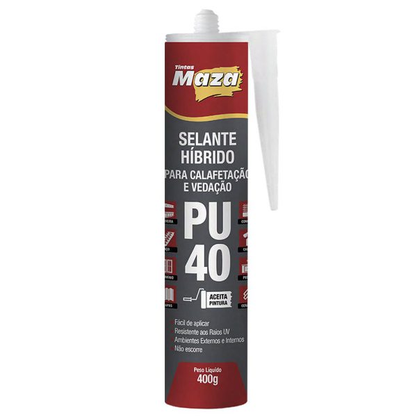 Selante Híbrido Pu 40 Branco 400g MAZA-28685
