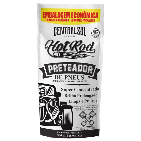 Gel Preteador Hot Rod para Pneu Sachê com 500Ml CENTRALSUL-17255-3