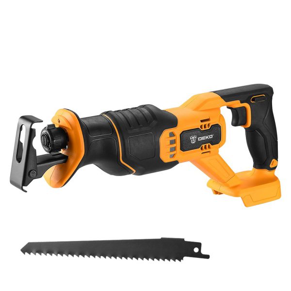 Serra Sabre 100mm 20V com Base Ajustável sem Bateria DEKO-DKRS20Q1Y-S0