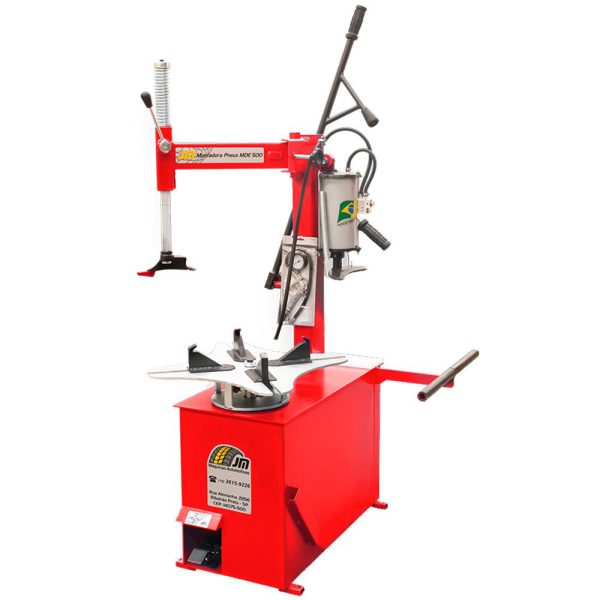 Montadora e Desmontadora de Pneus Monofásica 220V MDE-500 Vermelha JMEQUIPAMENTOS-6312