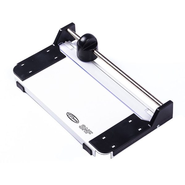 Serrilhadeira Branca de Papel SNF 230mm 3 Folhas com Tampa MENNO-498
