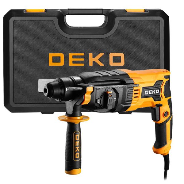Martelete Perfurador Rompedor Combinado de Impacto SDS Plus 3.2J 850W com Maleta DEKO-DKRH28XL85