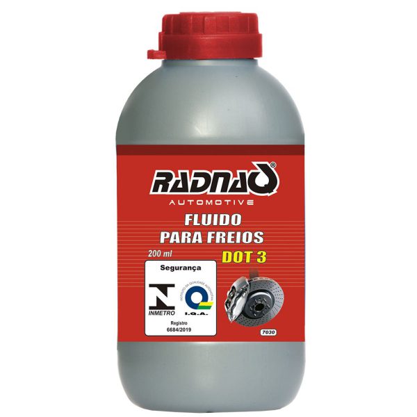 Fluido para Freios DOT3 200ml RADNAQ-RQ7030-01A