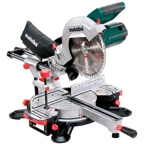 Serra Esquadria Braço Telescópico Industrial 1800W 10Pol 254x30mm 220V com Acessórios METABO-KGS254M