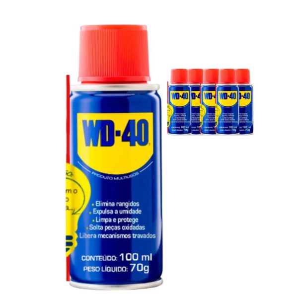 Kit com 6 Un WD-40 Produto Multiusos 100ml - Aerossol WD40-K5545