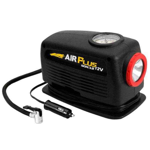 Mini Compressor de Ar Direto Air Plus com Lanterna 20 Bar 12V SCHULZ-92011550