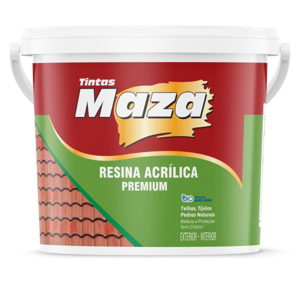 Resina Acrílica Premium Base Água Cerâmica Telha 18L MAZA-29515