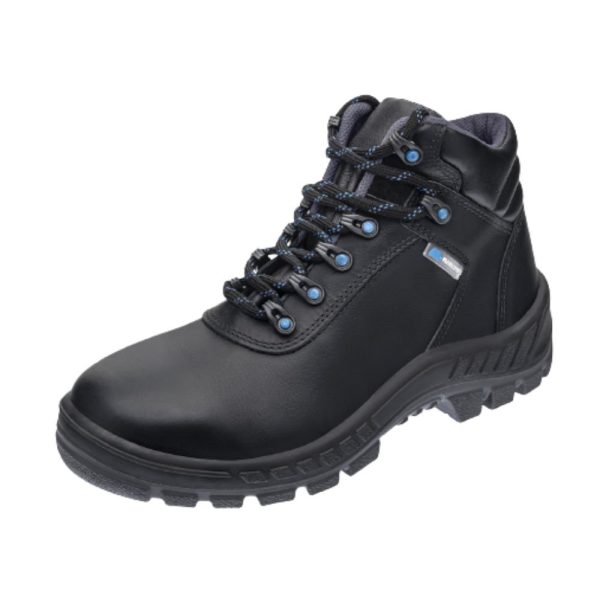 Bota de Segurança Couro Antichamas N42 Cor Preto com Cadarço MARLUVAS-700870-42