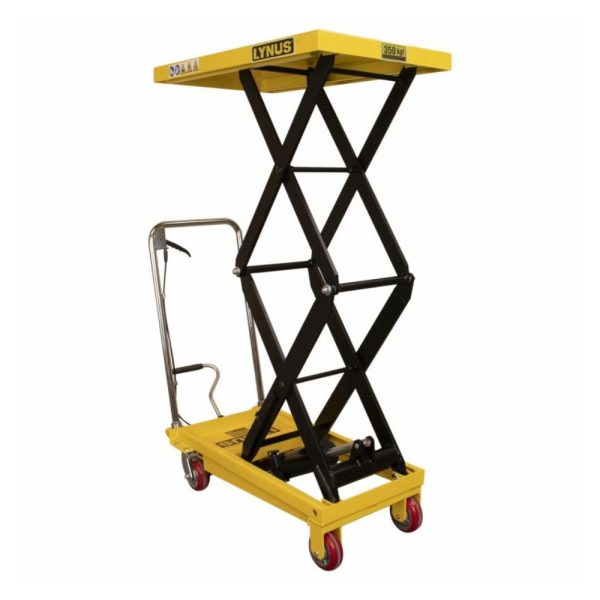 Mesa Hidráulica Pantográfica 350Kg 02 Estágios com Rodas de Poliuretano MHPL-350 LYNUS-000002480