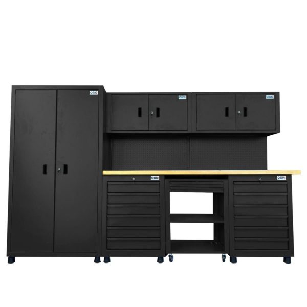 Armário Modulado para Oficina Preto Completo ORK-OFI-004P