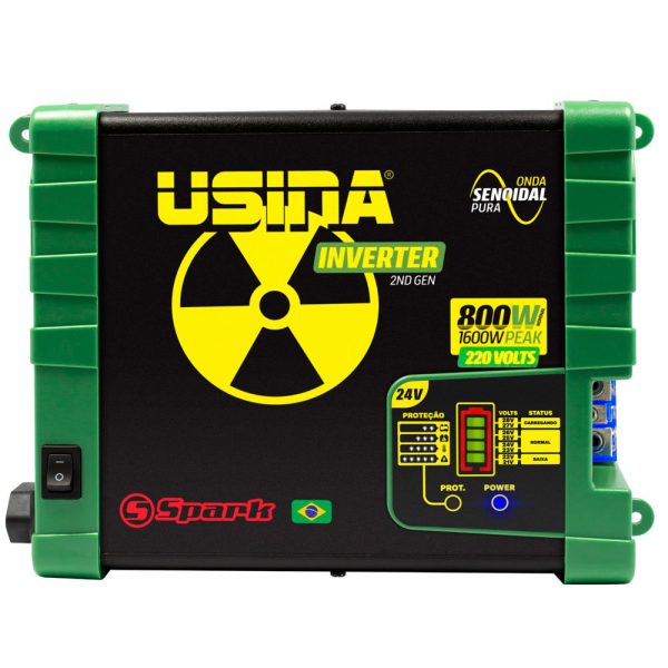 Inversor de Tensão 800W Onda Senoidal Pura 24V 220V USINA-3134012