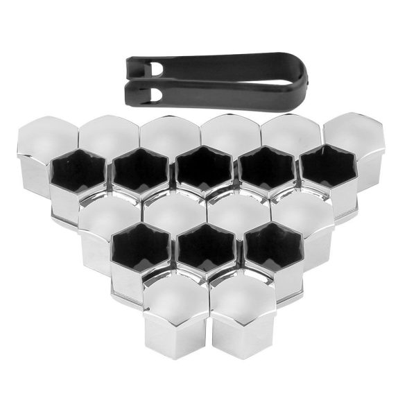 Conjunto de Tampas de Proteção para Porcas e Parafusos de Rodas 19mm com 21 Peças LITH-LT6212S