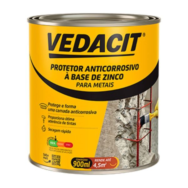 Primer Anticorrosivo Armatec ZN 900 ml VEDACIT-121800
