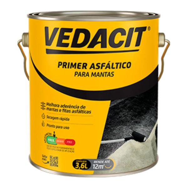 Primer Asfáltico para Mantas 3,6 L VEDACIT-121573