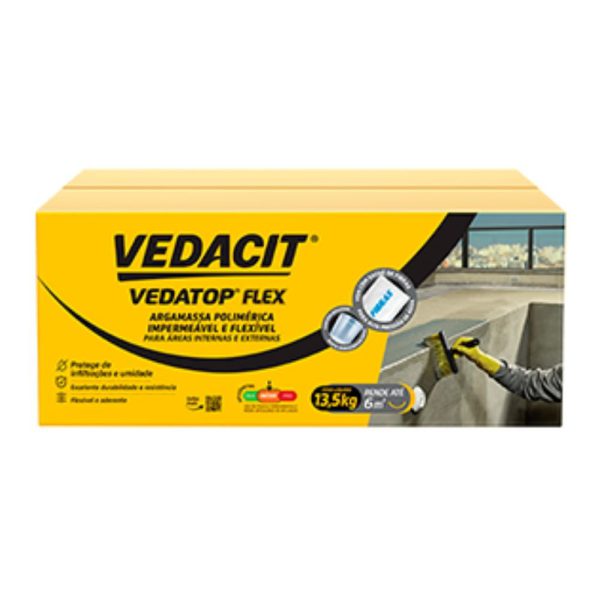 Argamassa Polimérica Impermeável Vedatop Flex 13,5kg VEDACIT-111998