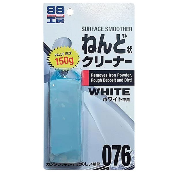 Descontaminante Automotivo Clay Bar White Alta Abrasividade SOFT99-09076