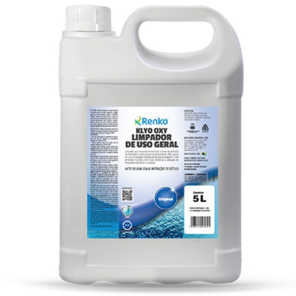Klyo Oxy Limpador a Base de Peroxido de Hidrogênio 5 Litros RENKO-KPER10