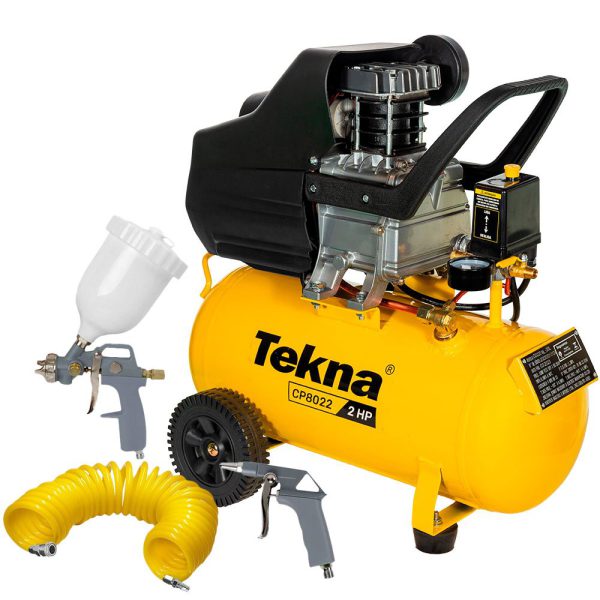 Compressor de Ar 6,4 Pés 20L 2HP 220V com Jogo de Acessórios TEKNA-1011
