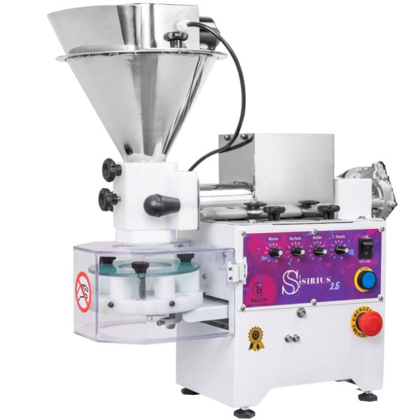 Máquina de Salgados Sirius 2.5 7 a 120gr Bivolt com Bicos e Kit Churros BAILON-22019