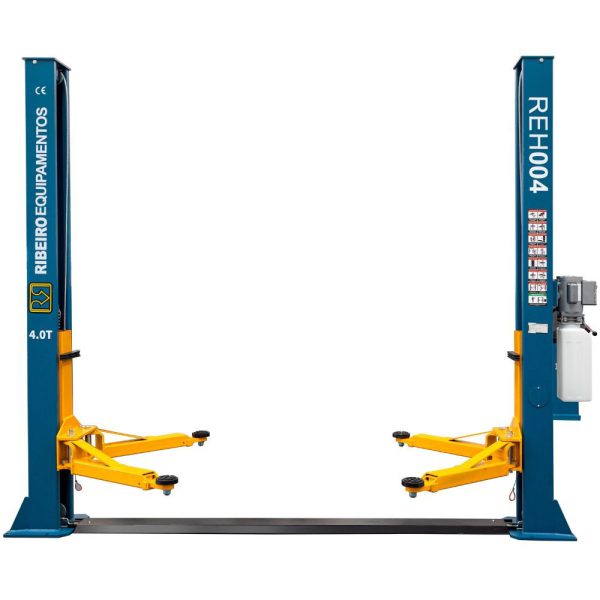 Elevador Automotivo Eletro Hidráulico 4T 4000KG 220V Double Lock Azul RIBEIRO-REH004