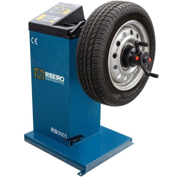 Balanceadora de Rodas Manual Computadorizada Azul 220V RIBEIRO-RB0001