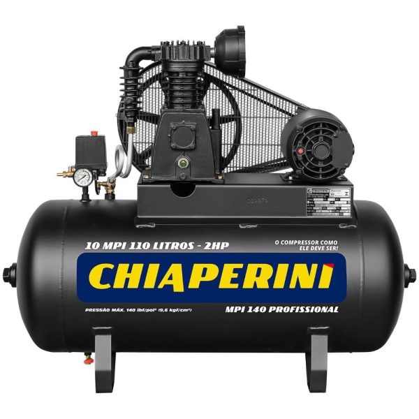 Compressor de Ar 10 Pés 110L 2HP 220/380V - Trifásico CHIAPERINI-10MPI110LT