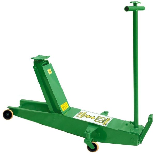 Macaco Jacaré Hidráulico 3 Toneladas Longo Verde com Roda PU Profissional RIBEIRO-RM0028