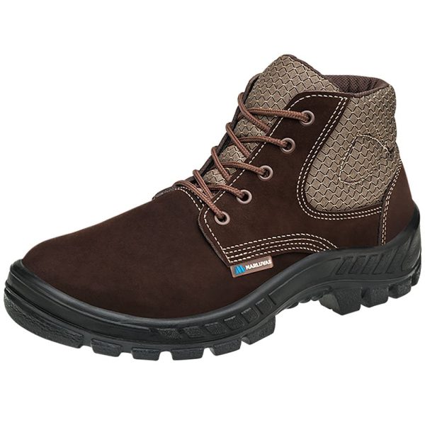 Botina de Segurança Nobuck Marron com Cadarço n41 CA 45611 50B26-CB-BP MARLUVAS-700312-41