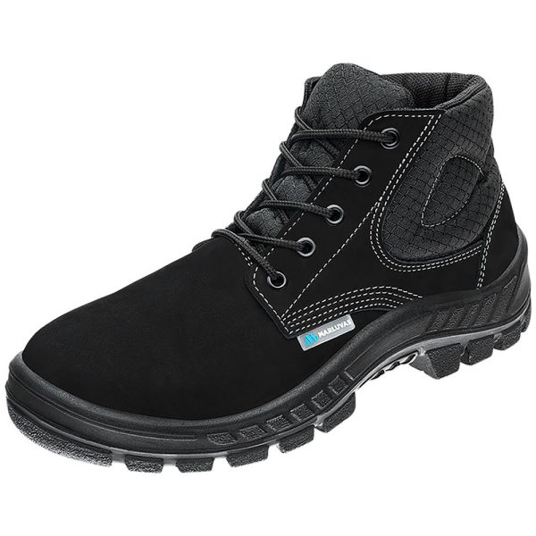 Botina de Segurança Nobuck Preto com Cadarço n43 CA 45611 50B26-CB-BP MARLUVAS-700457-43