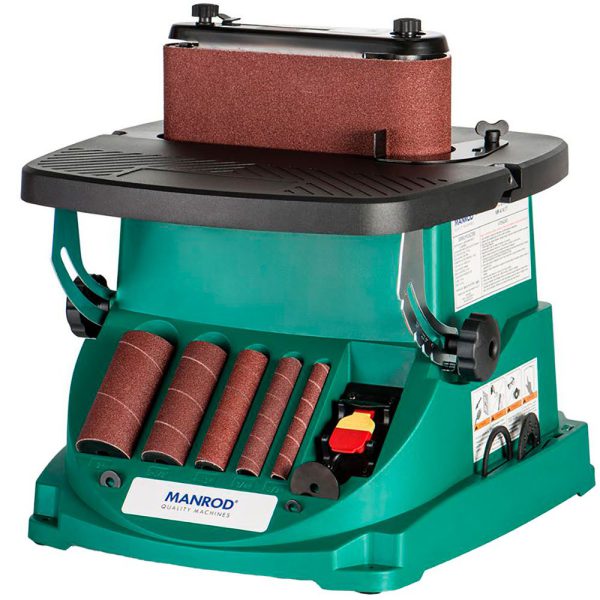 Lixadeira de Bancada MR-41417 com Eixo e Cinta de Lixa Oscilante 1/2HP 220V Monofásico MANROD-00877210004578