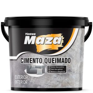 Revestimento Cimento Queimado Camurça Balde 5,6kg MAZA-26984