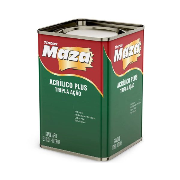 Tinta Acrílica Plus Branco Fosco 18L MAZA-16903