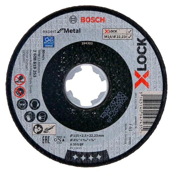 Disco de Corte Reto para Metal 115x2,5mm BOSCH-2608619253-000