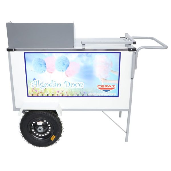 Carrinho de Algodão Doce BL36P-GS com Rodas e Guarda Sol CEFAZ-BL36P/GS