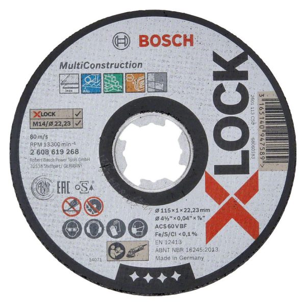Disco de Corte Reto 115x1mm BOSCH-2608619268-000