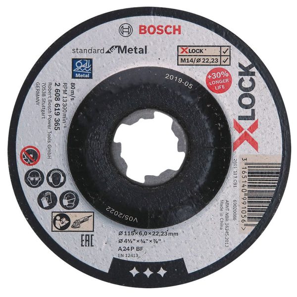 Disco de Desbaste para Metal 115x6,0mm BOSCH-2608619365-000