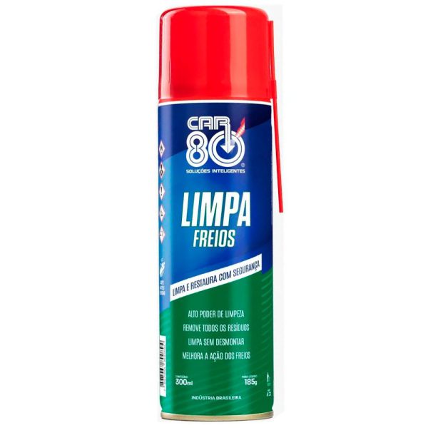 Spray Limpa Freios 300ml CAR80-CAR80LPFREIOS