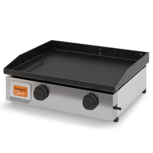 Chapa Bifeteira Slim CBS60 a Gás 60cm em Inox 0,4Kg/h com 2 Queimadores TOSTANDO-60012