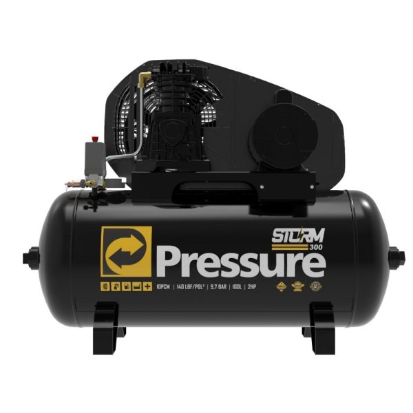 Compressor de Ar Profissional STORM 300 2HP 100L 140PSI Bivolt 110/220V PRESSURE-8975703011
