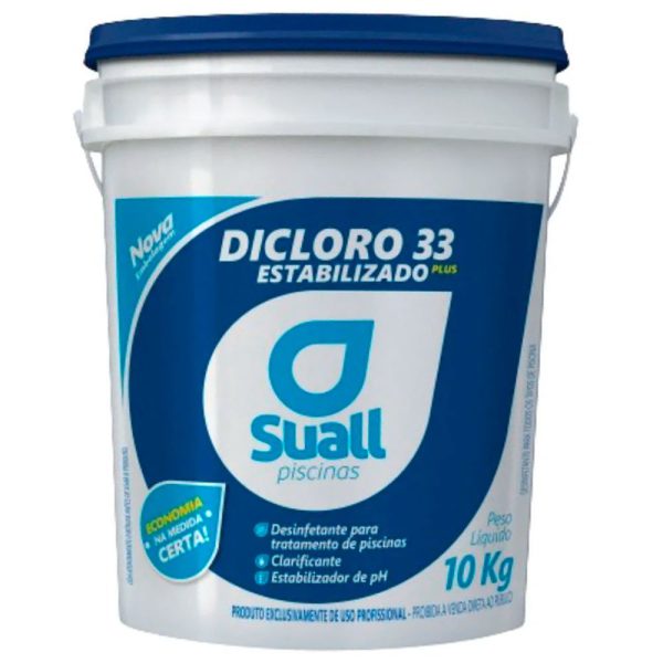 Balde de Cloro 10Kg Granulado Estabilizado para Piscinas SUALL PISCINAS-CCDGEBD10