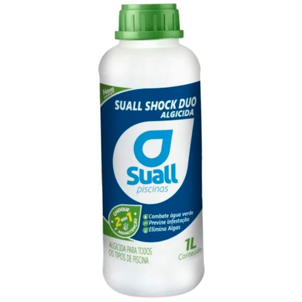 Suall Shock Algicida para Piscinas 1 Litro SUALL PISCINAS-CSHCKL01X20