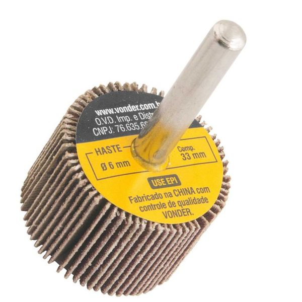 Roda de Lixa 30mm x 20mm com Haste Grão 120 VONDER-1271302120